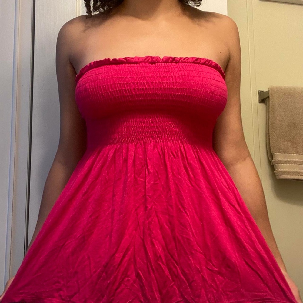 Strapless Pink Dress
